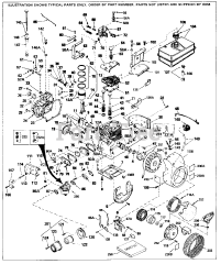 Tecumseh H50-65461P - Tecumseh Engine Engine Parts List #1
