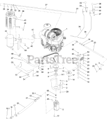 Toro 23208 G (STX-26) - Toro Stump Grinder (SN: 316000001 - 316999999) (2016) Engine Assembly