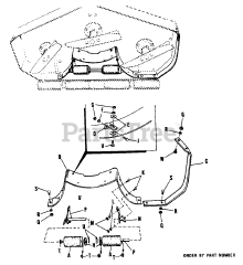Simplicity 990501 - Simplicity 42" Mower Deck MOWER UNDERSIDE
