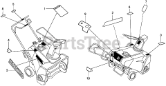 Honda HS621 AS/D (SZAN) - Honda 21" Snow Blower, Made in Japan (SN: SZAN-1130001 - SZAN-1130378) LABELS