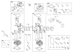 Briggs & Stratton 385447-0334-B5 - Briggs & Stratton Horizontal Engine