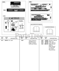 Briggs & Stratton 580447-0320-E2 - Briggs & Stratton Horizontal Engine Operator's Manual, Repair Manual, Label/Emissions Kit