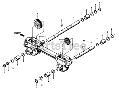 Troy-Bilt 12180 (21A-520-081) - Troy-Bilt Bronco Rear-Tine Tiller Wheel And Tiller Shaft Assemblies