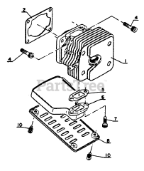 Echo CS-302 - Echo Chainsaw Engine