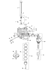 Cub Cadet i1046 (17AF9BKH709) - Cub Cadet 46" Zero-Turn Mower (2007 & Before) Crankcase Crankshaft &amp; Dipstick