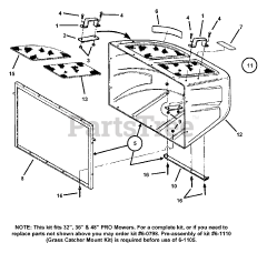 Snapper 7061105 - Snapper Grass Catcher Hopper Replacement Kit