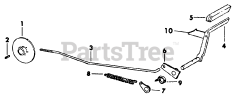 Cub Cadet 182 (133-182-100) - Cub Cadet Lawn Tractor Brakes &amp; Connections