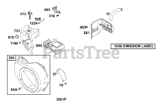 Briggs & Stratton 12B412-0100-E1 - Briggs & Stratton Horizontal Engine