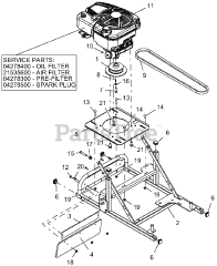 Ariens 911703 - Ariens 24" Pro-24 High Wheel Self-Propelled Walk-Behind Mower, Briggs & Stratton (SN: 000101 & Above)