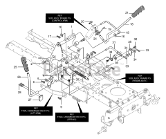 Murray 40317x50C - Murray 40" Lawn Tractor (2001) Mower Suspension Assembly