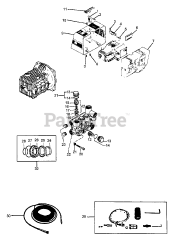 Echo HPP-1890 - Echo Pressure Washer (Original Version) (1991) SEAL KITS, MOTOR HOUSING, HOSE, ACCESSORIES