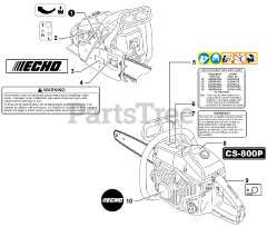 Echo CS-800 P - Echo Chainsaw (SN: C30812001001 - C30812999999)