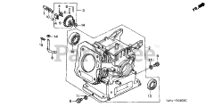 Honda HS621 AS/D (SZAN) - Honda 21" Snow Blower, Made in Japan (SN: SZAN-1130001 - SZAN-1130378) CYLINDER
