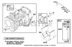 Toro 71226 (16-38 XLE) - Toro Lawn Tractor (SN: 210000001 - 210999999) (2001) Engine Briggs Stratton Model 28q777-0690-E1