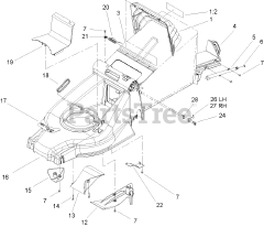 Toro 20817 - Toro 48cm Recycler Walk-Behind Mower (SN: 240000001 - 240999999) (2004) Deck Assembly