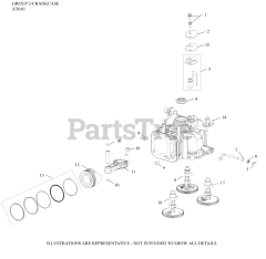 Kohler XT650-3032 - Kohler XT Series Engine, Made for Husqvarna, 6.5 ft-lbs, 149cc 02 CrankCase