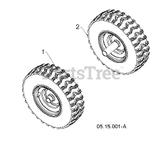 Poulan Pro PR 240 (961920067-02) - Poulan Pro Snow Thrower (2015-06) WHEELS TIRES