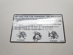 Snapper 7014519YP Decal Belt Placement