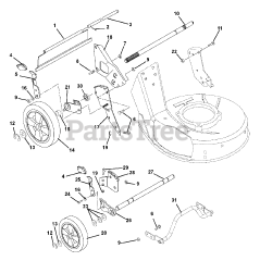 Ariens 911139 (LM 21 S) - Ariens 21" Self-Propelled Walk-Behind Mower, 6.5hp Briggs & Stratton (SN: 000101 & Above)