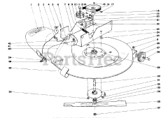 Toro 57017 - Toro 25" Lawn Tractor (SN: 003000001 - 003999999) (1973) 25" Mower Assembly