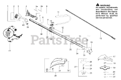 Snapper S 31 BC - Snapper Brushcutter Handle &amp; Shaft Assembly