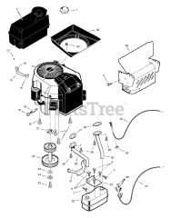 Briggs & Stratton 465605x48A - Briggs & Stratton 46" Lawn Tractor (2003) (Mills) Engine Mount Assembly
