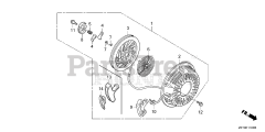 Honda GX390 UT2 PA2 (GCBCT) - Honda Engine, Made in Thailand (SN: GCBCT-1000001 - GCBCT-3485996) RECOIL STARTER (1)