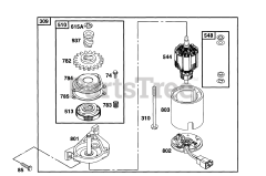 Briggs & Stratton 12E782-0688-01 - Briggs & Stratton Vertical Engine Electric Starter