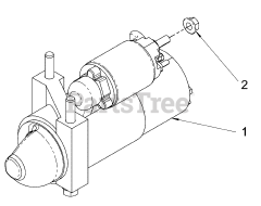 Milbank 076540-01 - Milbank 35kW Liquid Cooled Home Standby Generator Engine Service Parts - Starter (80014155)