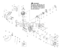 Weed Eater SST 25 - Weed Eater Featherlite String Trimmer Engine Assembly