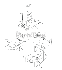Scag SW32-14FS - Scag 32" Walk-Behind Mower, 14hp Kawasaki (SN: N4100001 - N4199999) SW FUEL SYSTEM