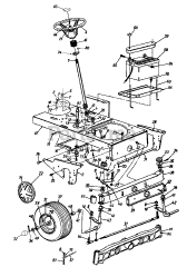 Yard-Man 14AJ844H401 - Yard-Man Garden Tractor (1997) Steering and Wheel Assembly