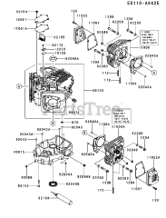 Kawasaki FX730V-BS40 - Kawasaki Engine CYLINDER/CRANKCASE