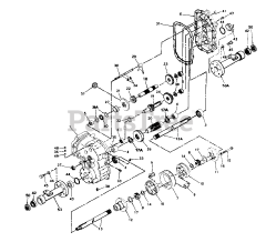 White Outdoor GT-1855 (144-998-190) - White Outdoor 50" Garden Tractor (1994) Case Assembly/Transaxle