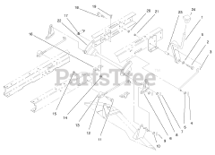 Toro 71208 (13-38 XL) - Toro Lawn Tractor (SN: 089000001 - 089999999) (1998) Height Of Cut Assembly