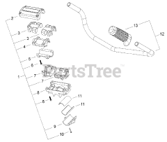 Swisher B 4000 - Swisher Brushcutter Handle Bracket, Handle
