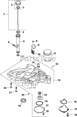 Kohler CV12.5-1201 - Kohler Command PRO Engine, Basic Version, 12.5hp Oil Pan/Lubrication 3-27-1