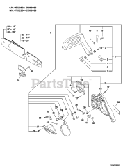 Echo CS-520 - Echo Chainsaw (SN: 05001001 - 05999999)