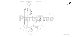 Honda BF15 D4 LGA (BALJ) - Honda Outboard Engine, Made in Japan (SN: BALJ-1100001 - BALJ-1199999) SHOCK ABSORBER