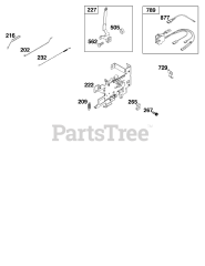 Briggs & Stratton 31R877-0033-B5 - Briggs & Stratton Vertical Engine Controls Group