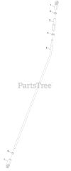 Exmark ARX440GKC24000 - Exmark 24" Stand-On Aerator, Kohler CH440 (SN: 402082300 - 404314158) (2018) RH Motion Control Linkage Assembly