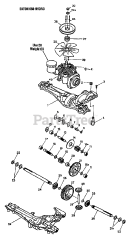 Troy-Bilt 13079 - Troy-Bilt Lawn Tractor, Hydro Drive (SN: 130790100101 & Above) HYDROSTATIC (650) TRANSMISSION BREAKDOWN