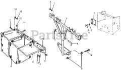 Cub Cadet 327 (190-327-100) - Cub Cadet 38" Triple Rear Bagger Rear Bagger