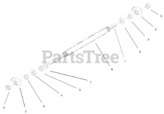 Toro 74167 TE (Z 153) - Toro 132cm Z Master Zero-Turn Mower, Side-Discharge Deck (SN: 240000001 - 240999999) (2004) Front Spring Assembly No. 103-1987