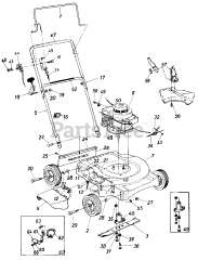 Lawnflite 115-062-050 - Lawnflite Walk-Behind Mower (1985) (AAFES)
