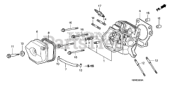 Honda FRC800 K1 A (FAHJ) - Honda 20" Tiller, Made in Japan (SN: FAHJ-1100001 - FAHJ-9999999) CYLINDER HEAD