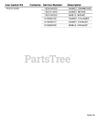 Echo HC-150 i - Echo Hedge Trimmer (SN: S76312001001 - S76312999999) P021012290 Gasket Kit