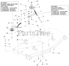 Gravely 992255 (Pro-Turn 272) - Gravely Pro-Turn 72" Zero-Turn Mower (SN: 040000 - 040999) Idlers And Sheaves - 72-Inch Deck