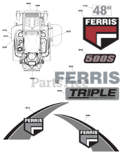 Ferris 500S (5902171) - Ferris 500S Series 48" Zero-Turn Mower, 25hp Briggs & Stratton