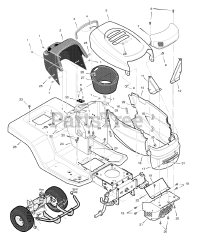 Briggs & Stratton 465614x48A - Briggs & Stratton 46" Lawn Tractor (2004) (Mills)